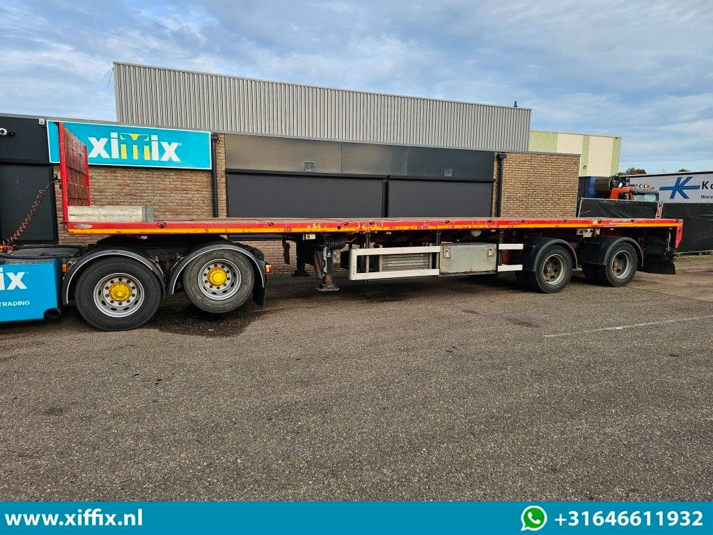 Dropside/ Flatbed semi-trailer Faymonville 2-ass. Vlakke dubbel 2x uitschuifbare oplegger / 2x gestuurd: picture 7