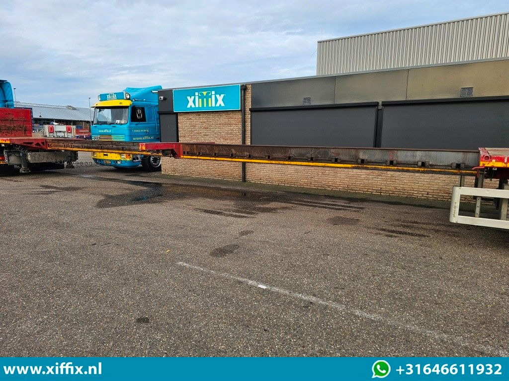 Dropside/ Flatbed semi-trailer Faymonville 2-ass. Vlakke dubbel 2x uitschuifbare oplegger / 2x gestuurd: picture 8