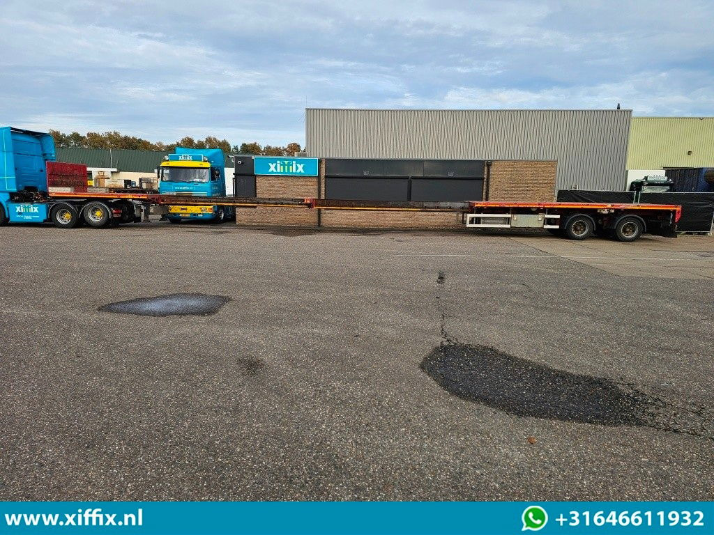 Dropside/ Flatbed semi-trailer Faymonville 2-ass. Vlakke dubbel 2x uitschuifbare oplegger / 2x gestuurd: picture 15