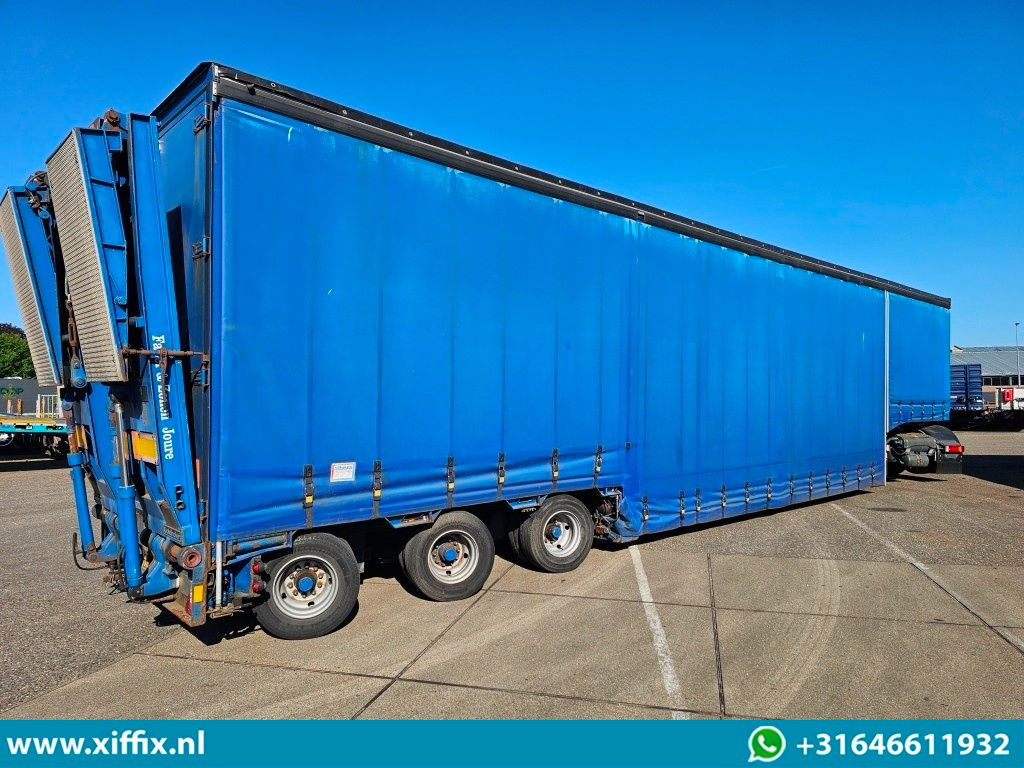 Goldhofer 3-ass. Dieplader met huifopbouw / Hydr. Hefbed en kleppen / 3x gestuur - Low loader semi-trailer: picture 4 Goldhofer 3-ass. Dieplader met huifopbouw / Hydr. Hefbed en kleppen / 3x gestuur - Low loader semi-trailer: picture 4