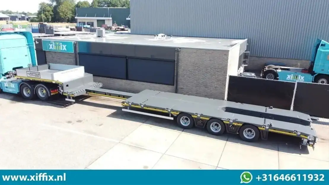 Goldhofer TE Huur 3-ass. Uitschuifbare semi dieplader / Naloop gestuurd - Low loader semi-trailer: picture 1 Goldhofer TE Huur 3-ass. Uitschuifbare semi dieplader / Naloop gestuurd - Low loader semi-trailer: picture 1