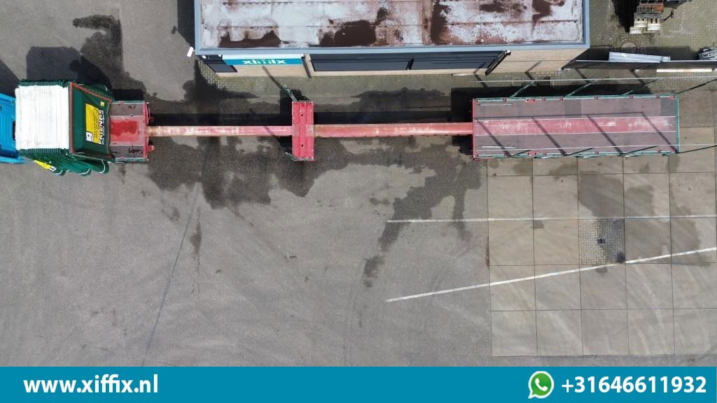 Meusburger TE Huur 3-ass. Vlakke dubbel 2x uitschuifbare oplegger met huifopbouw / 3x gestuurd - Dropside/ Flatbed semi-trailer: picture 5 Meusburger TE Huur 3-ass. Vlakke dubbel 2x uitschuifbare oplegger met huifopbouw / 3x gestuurd - Dropside/ Flatbed semi-trailer: picture 5