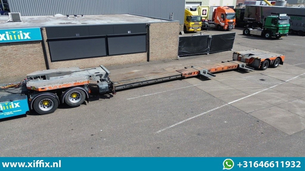 RECKER 2-ass. Uitschuifbare dieplader met afneembare zwanenhals / 2x gestuurd - Low loader semi-trailer: picture 1 RECKER 2-ass. Uitschuifbare dieplader met afneembare zwanenhals / 2x gestuurd - Low loader semi-trailer: picture 1