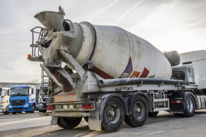 DE BUF BETON MIXER/MALAXEUR/MISCHER 10m3+MOTOR/MOTEUR - Concrete mixer semi-trailer: picture 3 DE BUF BETON MIXER/MALAXEUR/MISCHER 10m3+MOTOR/MOTEUR - Concrete mixer semi-trailer: picture 3