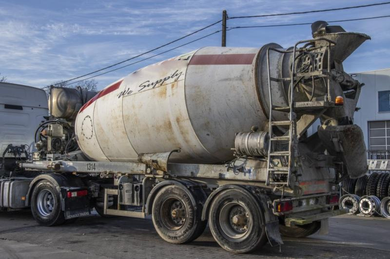 DE BUF BETON MIXER/MALAXEUR/MISCHER 10m3+MOTOR/MOTEUR - Concrete mixer semi-trailer: picture 4 DE BUF BETON MIXER/MALAXEUR/MISCHER 10m3+MOTOR/MOTEUR - Concrete mixer semi-trailer: picture 4