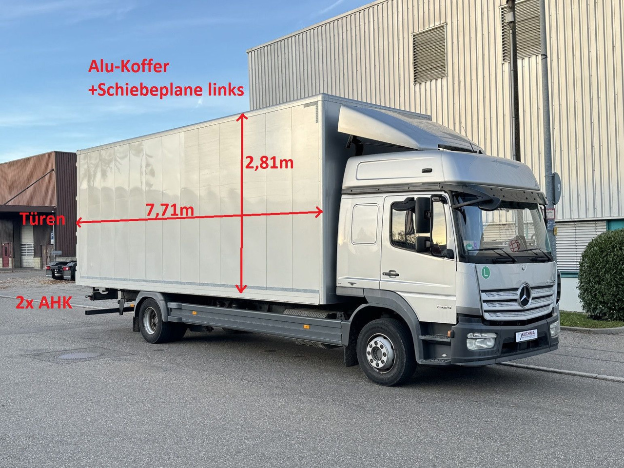 Mercedes-Benz Atego 1524 Alu-Koffer Schiebeplane Gr.Haus ATM - Box truck: picture 1 Mercedes-Benz Atego 1524 Alu-Koffer Schiebeplane Gr.Haus ATM - Box truck: picture 1