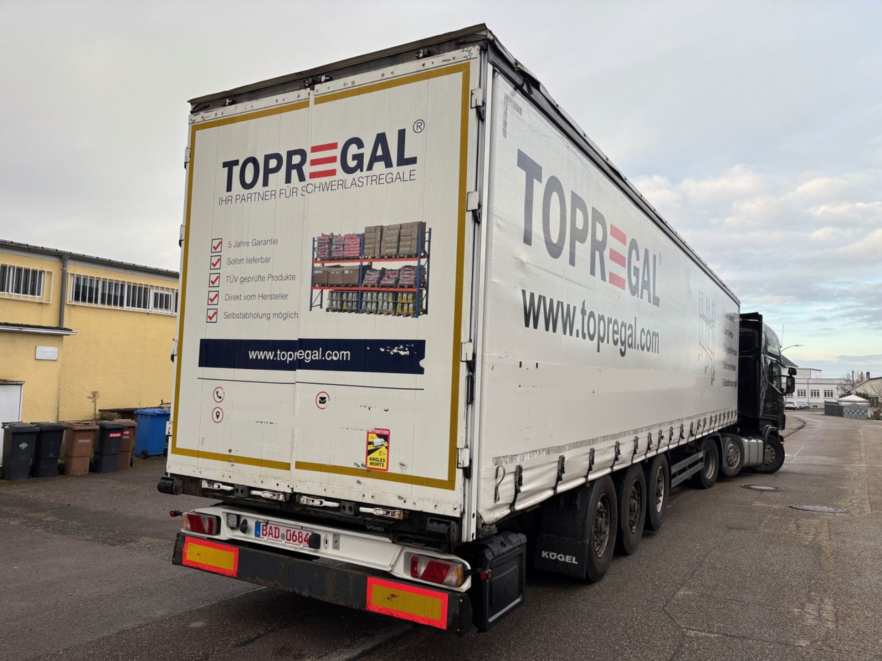 Kögel SN24, Edscha, Schiebeplane, BPW-Achse - Curtainsider semi-trailer: picture 4 Kögel SN24, Edscha, Schiebeplane, BPW-Achse - Curtainsider semi-trailer: picture 4