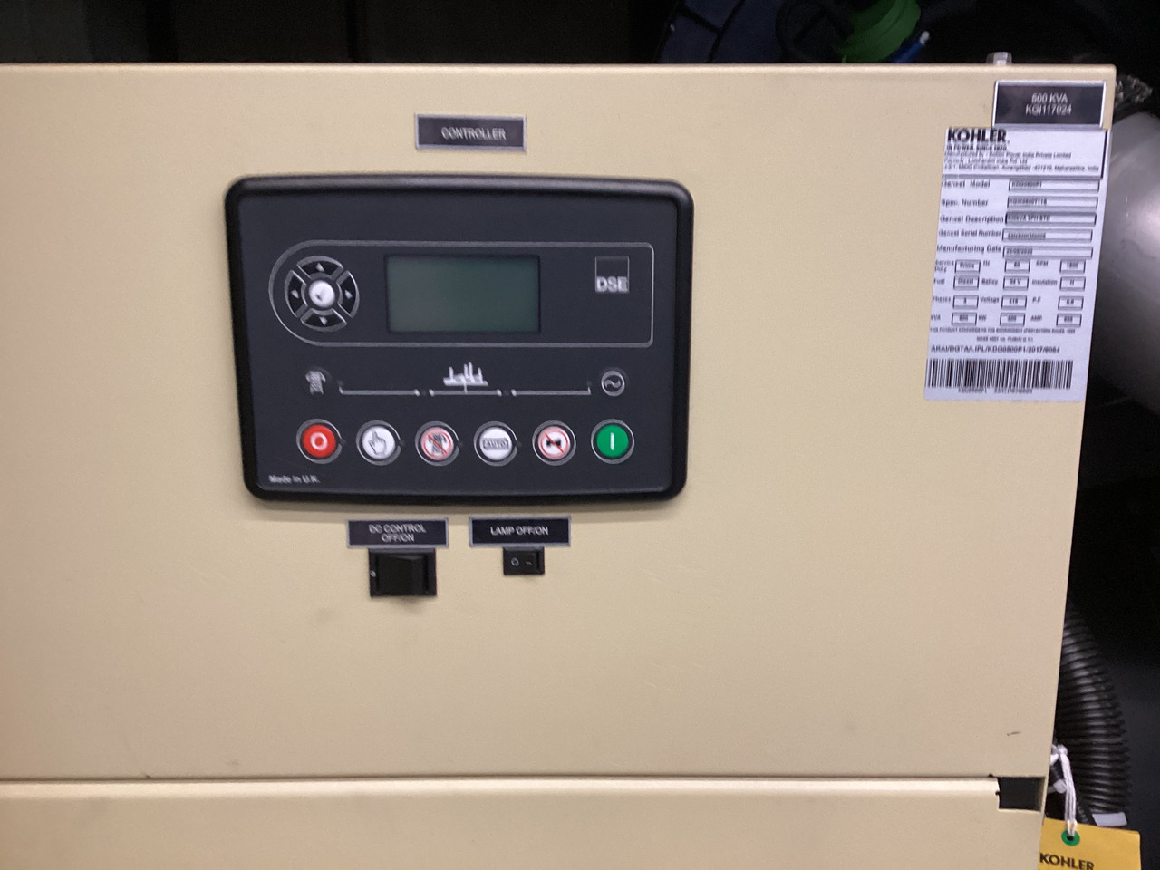 Volvo 515KVA generatorset Kohler. Brand New. - Generator set: picture 3 Volvo 515KVA generatorset Kohler. Brand New. - Generator set: picture 3