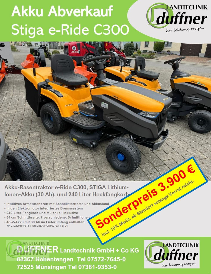 Stiga Stiga e-Ride C300 - Garden mower: picture 2 Stiga Stiga e-Ride C300 - Garden mower: picture 2
