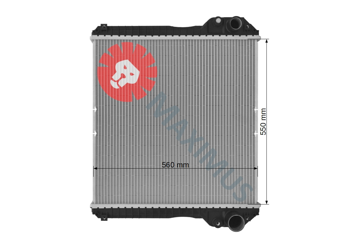 CASE NEW HOLLAND 580SM , 580M , B110 , B115 , B95 , LB110 , LB115 , LB75 , LB90 - Radiator for Backhoe loader: picture 2 CASE NEW HOLLAND 580SM , 580M , B110 , B115 , B95 , LB110 , LB115 , LB75 , LB90 - Radiator for Backhoe loader: picture 2