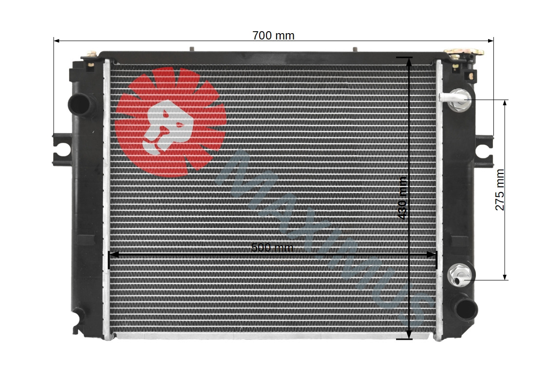 TOYOTA G837 , 7FDU30 , 7FDU32 , 7FDGU30 , 7FGU32 , 7FDU20 , 7FDU25 , 7FDGU20 , 7FGU25 - Radiator for Forklift: picture 2 TOYOTA G837 , 7FDU30 , 7FDU32 , 7FDGU30 , 7FGU32 , 7FDU20 , 7FDU25 , 7FDGU20 , 7FGU25 - Radiator for Forklift: picture 2