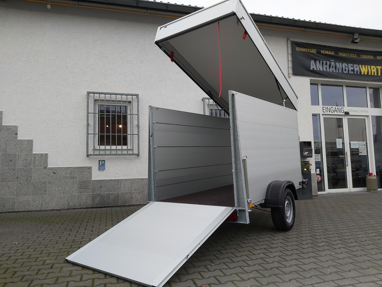 ALUBOXX Deckelanhänger GTB 1200 VT3 251x126x153cm Heckrampe (S) 1200kg Winter Aktion - Closed box trailer: picture 2 ALUBOXX Deckelanhänger GTB 1200 VT3 251x126x153cm Heckrampe (S) 1200kg Winter Aktion - Closed box trailer: picture 2