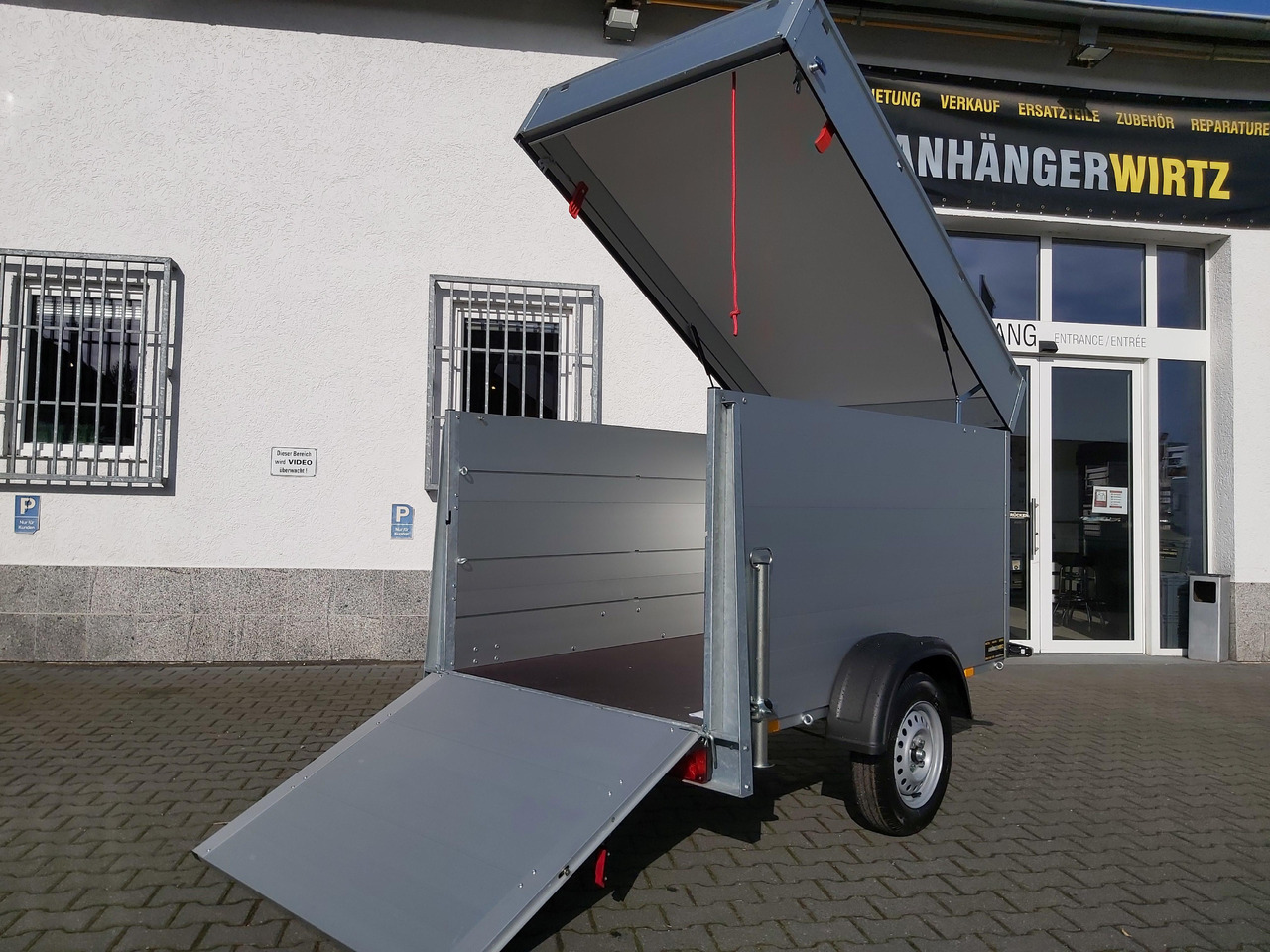 ALUBOXX Deckelanhänger GTB 750 VT2 211x126x118cm Heckrampe (XS) 750kg Top Seller Angebot - Closed box trailer: picture 3 ALUBOXX Deckelanhänger GTB 750 VT2 211x126x118cm Heckrampe (XS) 750kg Top Seller Angebot - Closed box trailer: picture 3