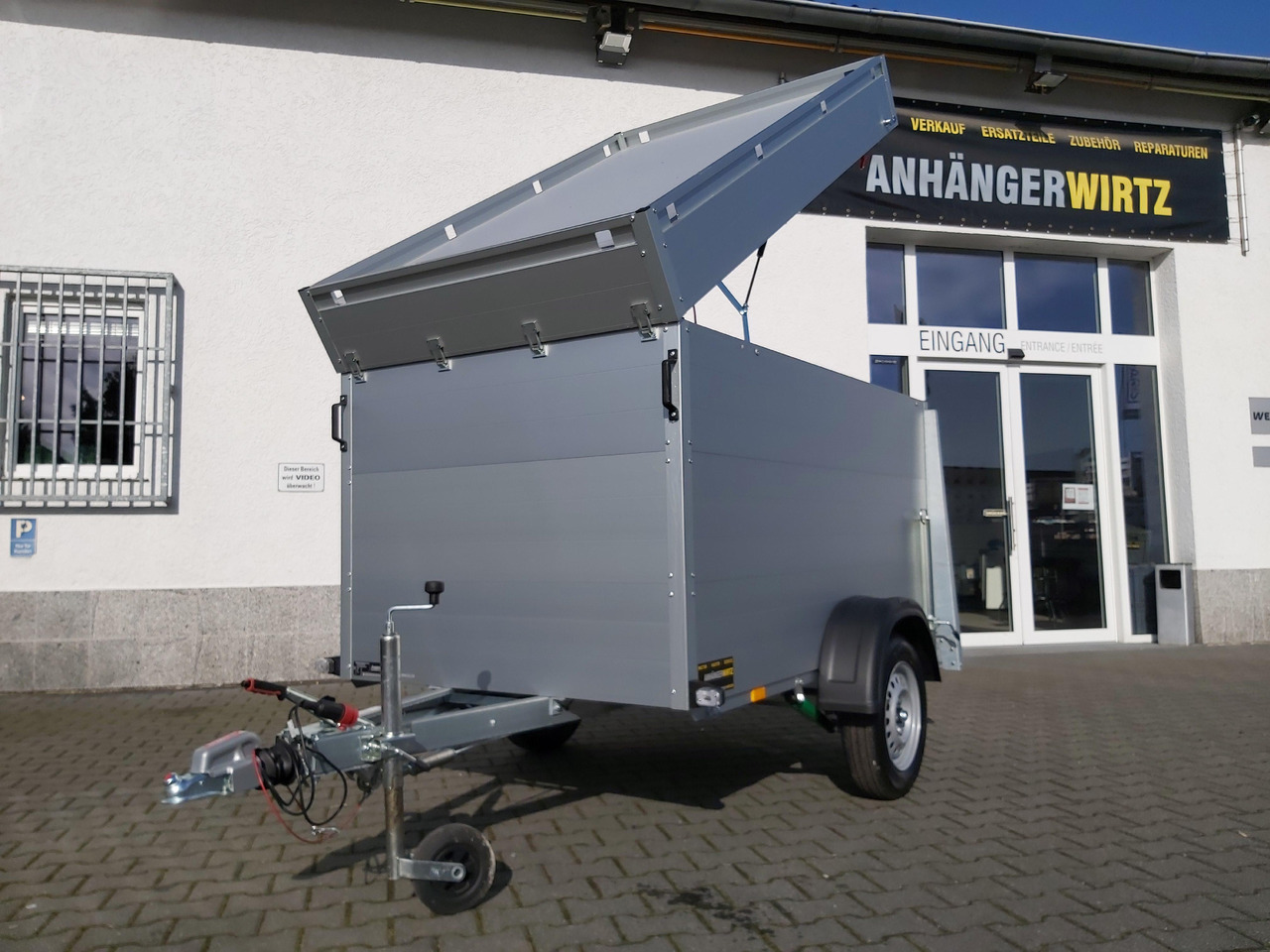 ALUBOXX Deckelanhänger GTB 750 VT2 211x126x118cm Heckrampe (XS) 750kg Top Seller Angebot - Closed box trailer: picture 2 ALUBOXX Deckelanhänger GTB 750 VT2 211x126x118cm Heckrampe (XS) 750kg Top Seller Angebot - Closed box trailer: picture 2