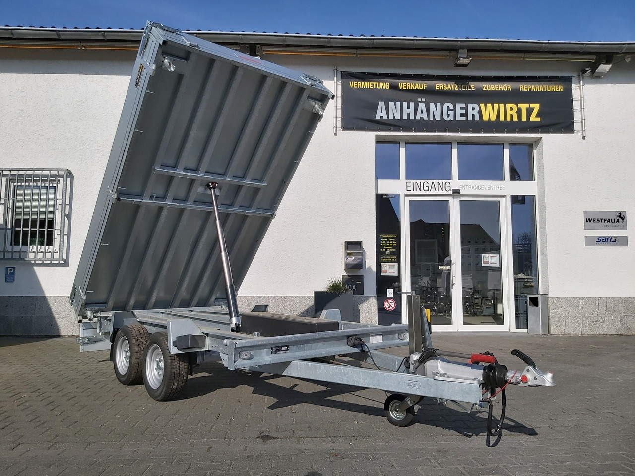 Anssems Kipper KSX 3500 Elektrisch 305x178x35cm Stahlboden niedrig Fahrgestell 3500kg - Tipper trailer: picture 2 Anssems Kipper KSX 3500 Elektrisch 305x178x35cm Stahlboden niedrig Fahrgestell 3500kg - Tipper trailer: picture 2