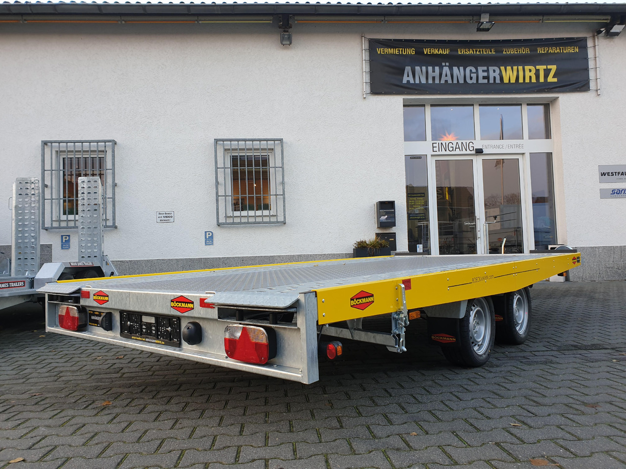 Böckmann AH 4320/35 430x208cm easyload ankipbar Aluboden 3500kg - Autotransporter trailer: picture 4 Böckmann AH 4320/35 430x208cm easyload ankipbar Aluboden 3500kg - Autotransporter trailer: picture 4