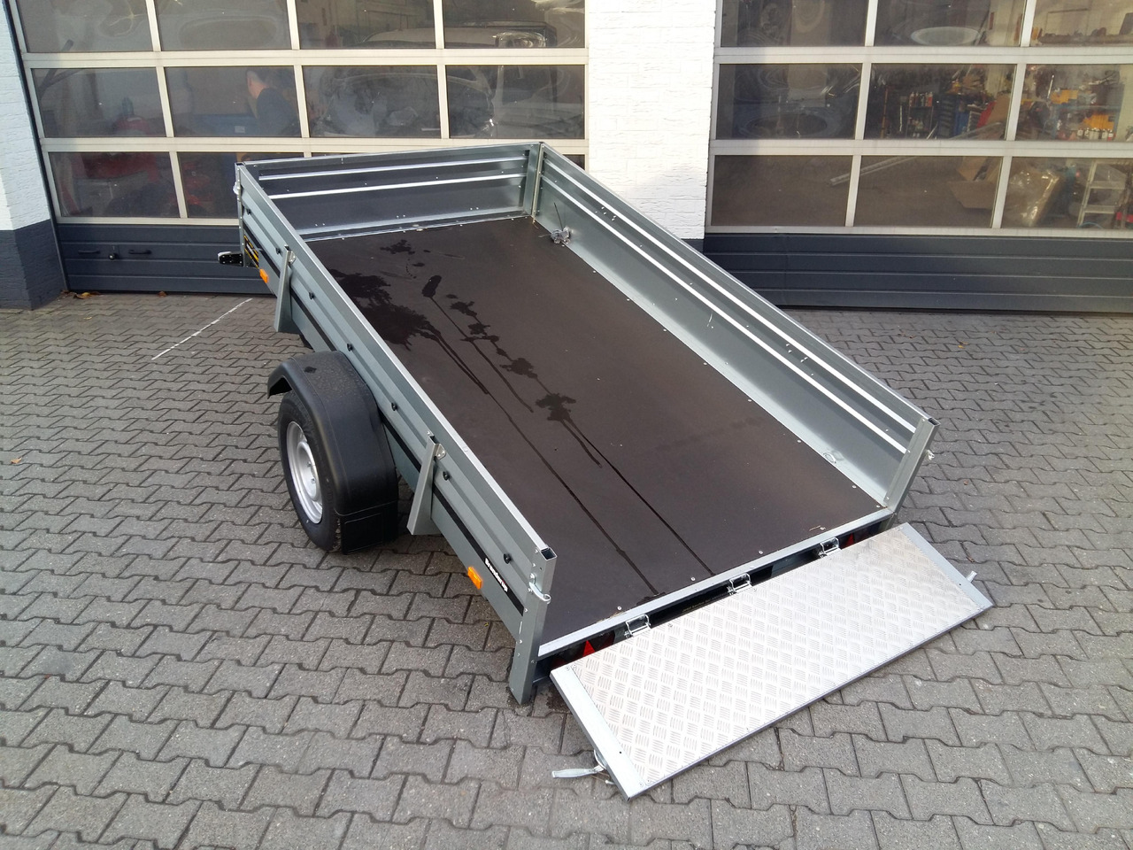 Brenderup 2300 WSB 301x153x40cm Stahl ankippbar Rampenklappe klappbare Vorderwand (M) 1300kg - Plant trailer: picture 1 Brenderup 2300 WSB 301x153x40cm Stahl ankippbar Rampenklappe klappbare Vorderwand (M) 1300kg - Plant trailer: picture 1
