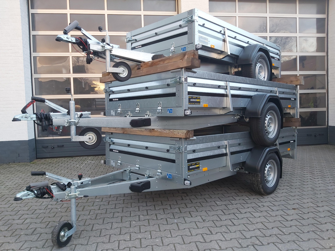 Brenderup 2300 WSB 301x153x40cm Stahl ankippbar Rampenklappe klappbare Vorderwand (M) 1300kg - Plant trailer: picture 5 Brenderup 2300 WSB 301x153x40cm Stahl ankippbar Rampenklappe klappbare Vorderwand (M) 1300kg - Plant trailer: picture 5