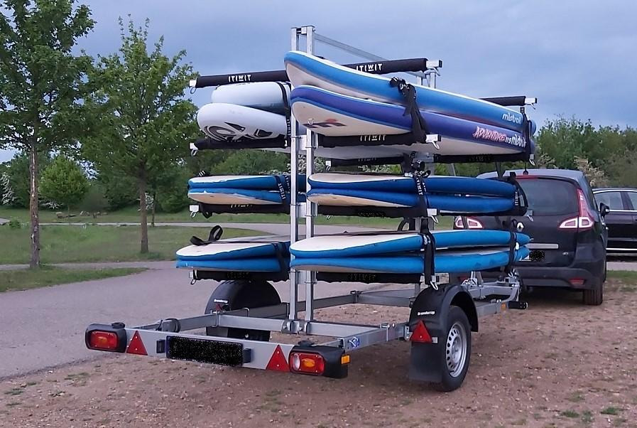 Brenderup Boattrailer Bootsanhänger 8116 160750UB Kanu/Kayak SUP Board Gestell 750kg 306002 - Boat trailer: picture 1 Brenderup Boattrailer Bootsanhänger 8116 160750UB Kanu/Kayak SUP Board Gestell 750kg 306002 - Boat trailer: picture 1