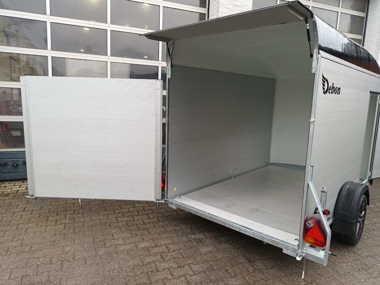 Closed box trailer Cargo Roadster 400 312x164x184cm Alu Poly black Seitentür Alufelgen Aluboden 1300kg Pullman 100km/H: picture 11