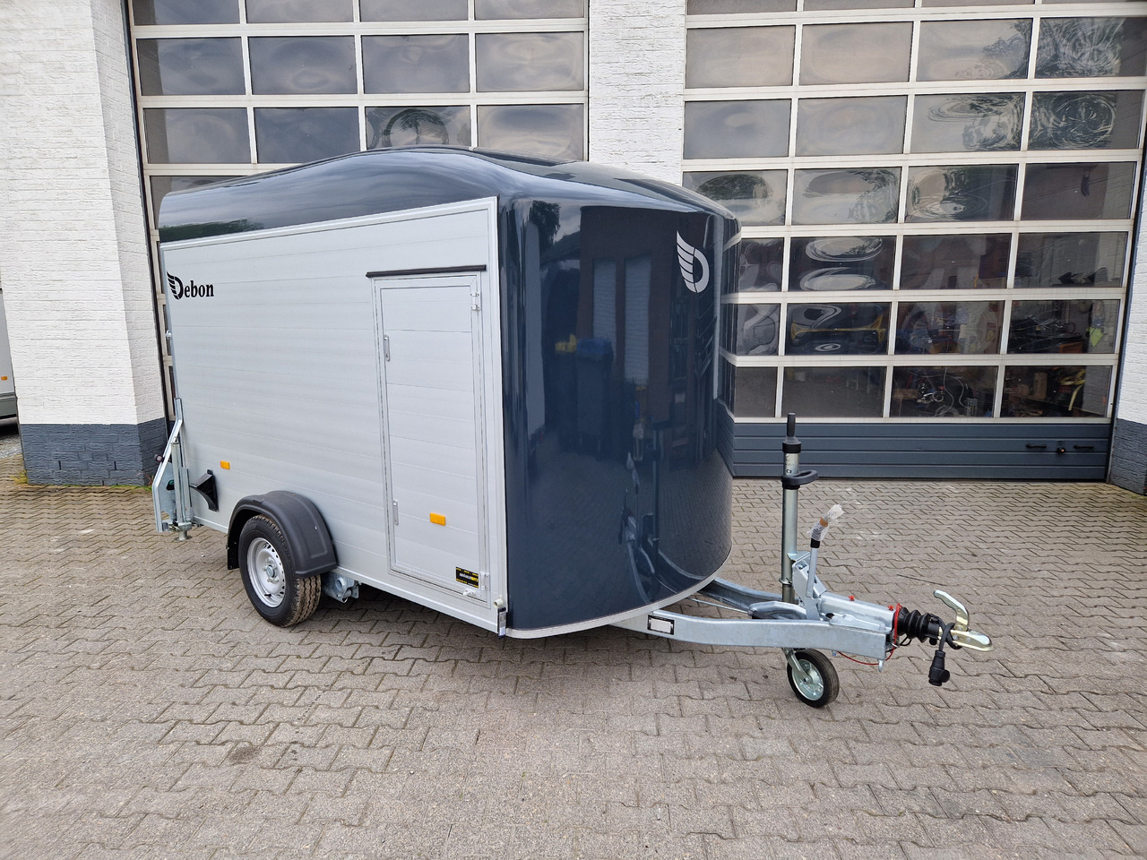 Car trailer Cargo Roadster 400 312x164x184cm Alu Poly darkgrey Aluboden Seitentür 1300kg Pullman 100 km/H Abverk: picture 1