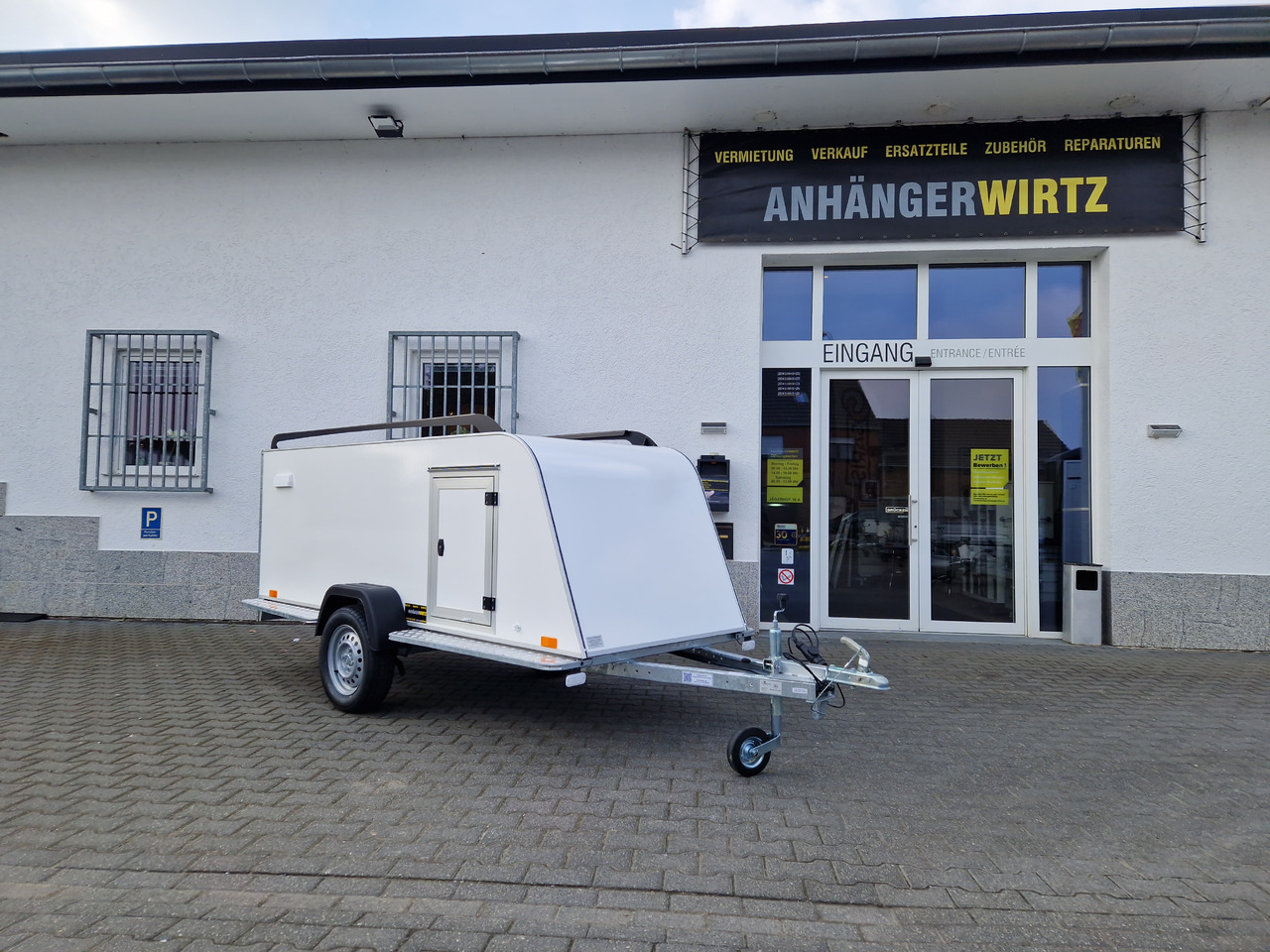 Kofferanhänger TF5 S Midi 300x110x90cm aero Seitentür IL 100km/H 750kg - Closed box trailer: picture 2 Kofferanhänger TF5 S Midi 300x110x90cm aero Seitentür IL 100km/H 750kg - Closed box trailer: picture 2