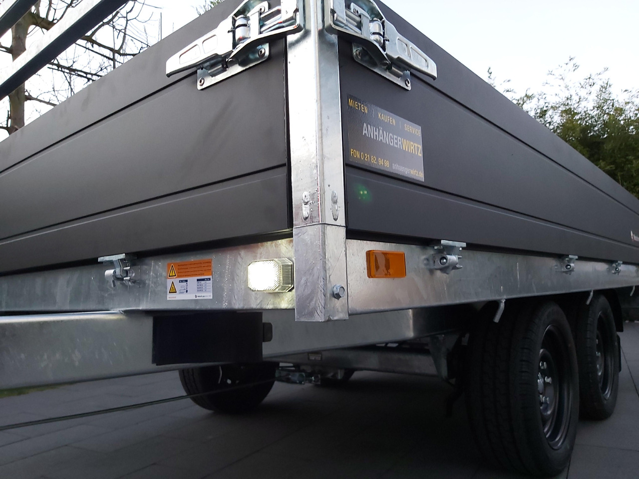 Dropside/ Flatbed trailer Saris PL306 170 2700 2 306x170x30cm black Edition 13" (M) 2700kg: picture 9