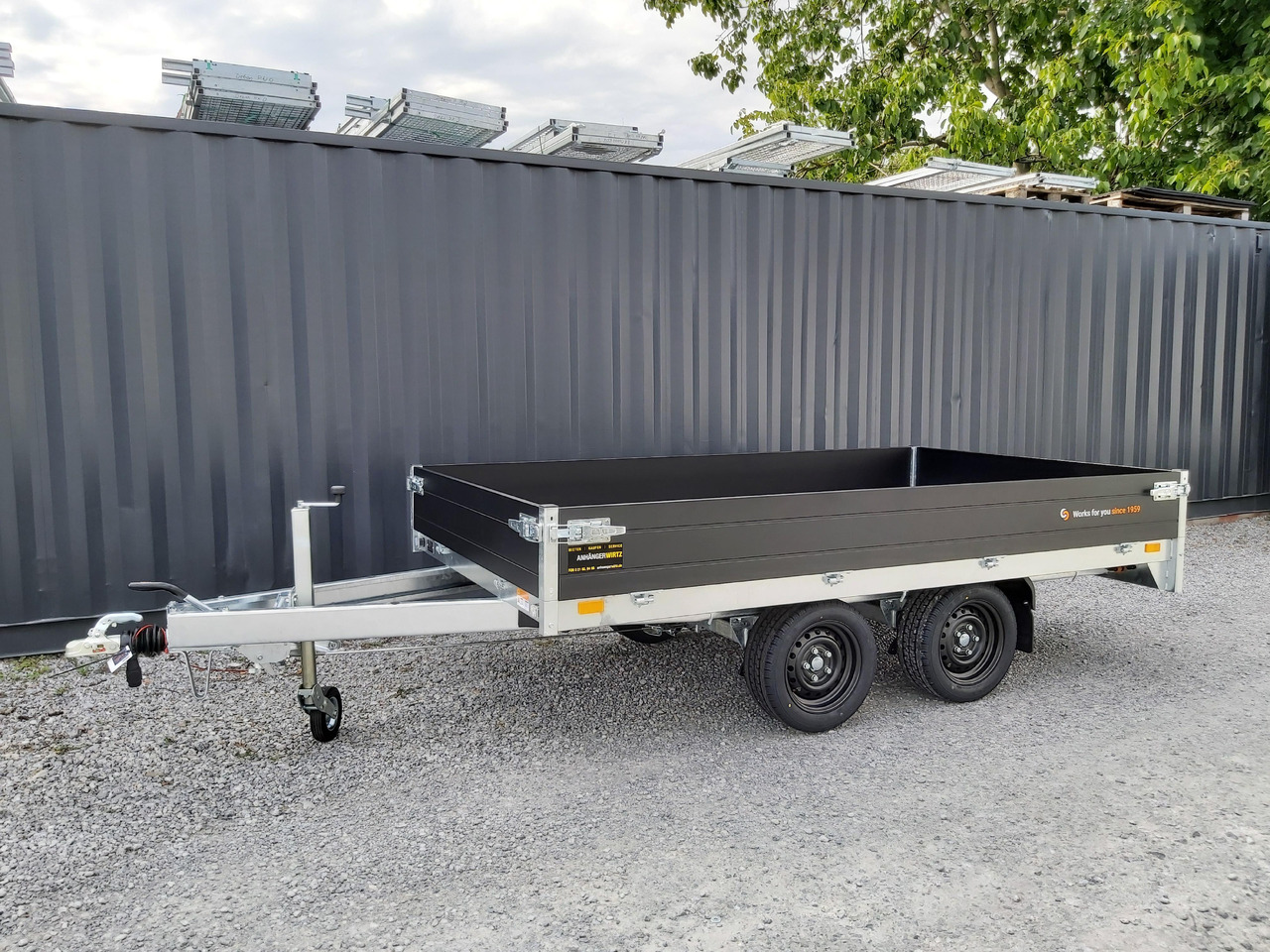 Dropside/ Flatbed trailer Saris PL306 170 2700 2 306x170x30cm black Edition 13" (M) 2700kg: picture 7