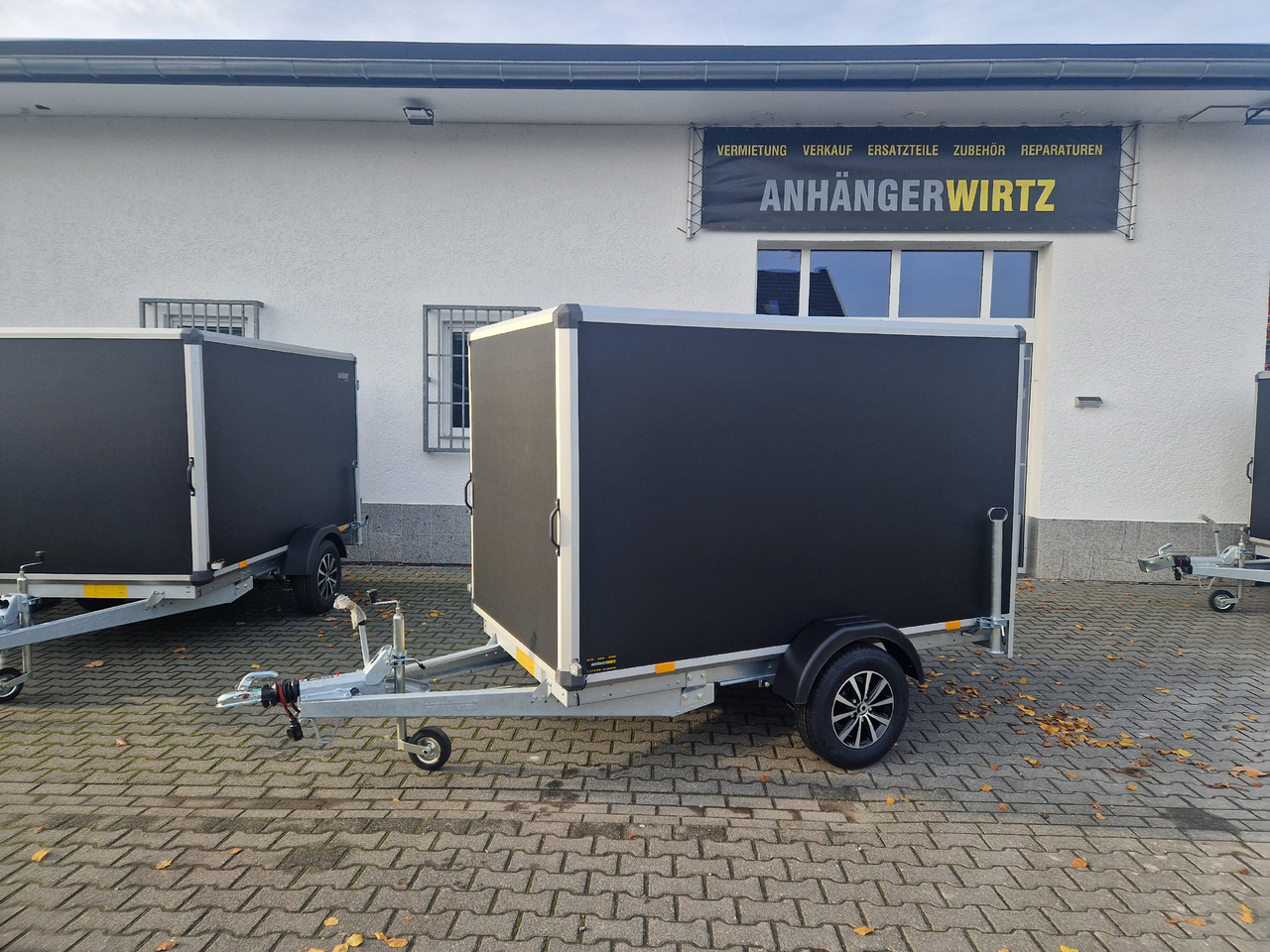 Motorcycle trailer Variant C1315 C2 Edition black 258x148x157cm Alufelgen Heckrampe 1350kg 100km/H black deal: picture 20