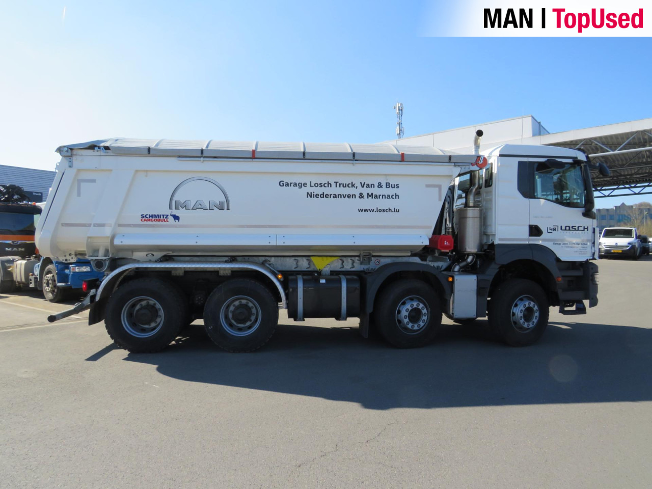 Tipper MAN TGS 41.480 8x4 BB CH Schmitz Muldenkipper Retarder: picture 14 Tipper MAN TGS 41.480 8x4 BB CH Schmitz Muldenkipper Retarder: picture 14