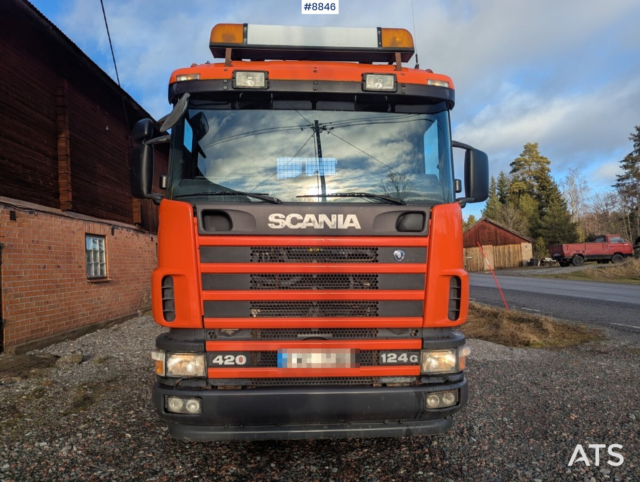 Hook lift truck Hook Truck Scania R124BG 6x2 with gravel flatbed (SEE VIDEO): picture 9