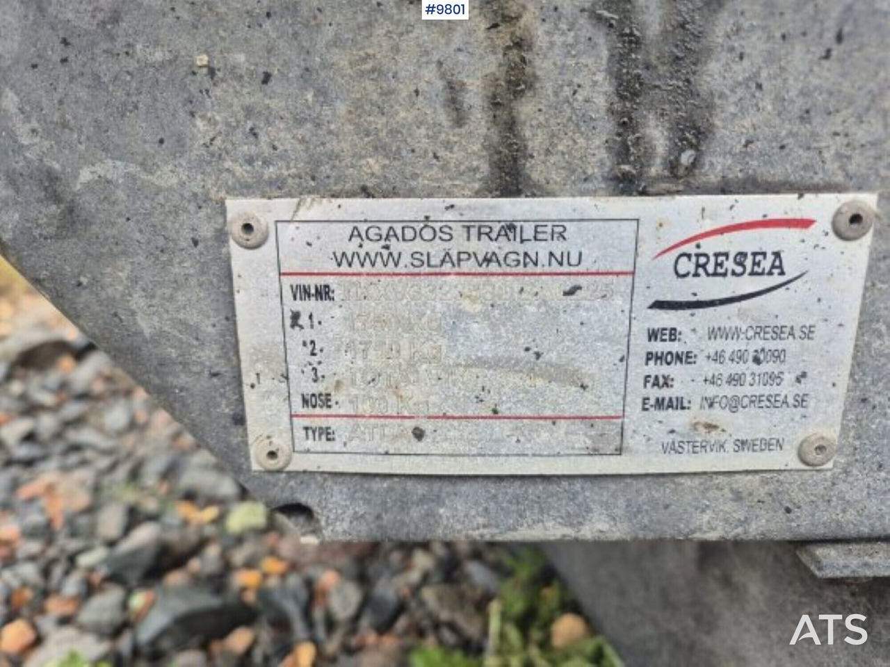 Tipper trailer Trailer with tipper Agados Atlas 3500: picture 9