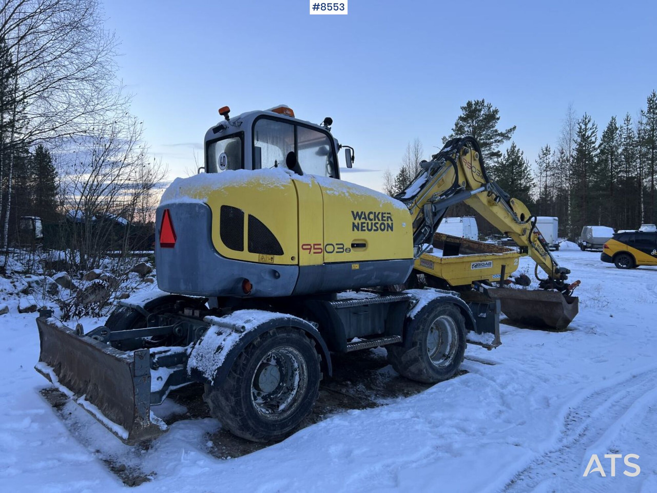 Wheel excavator Wacker Neuson 9503 Wheeled excavator, wagon and gears: picture 9