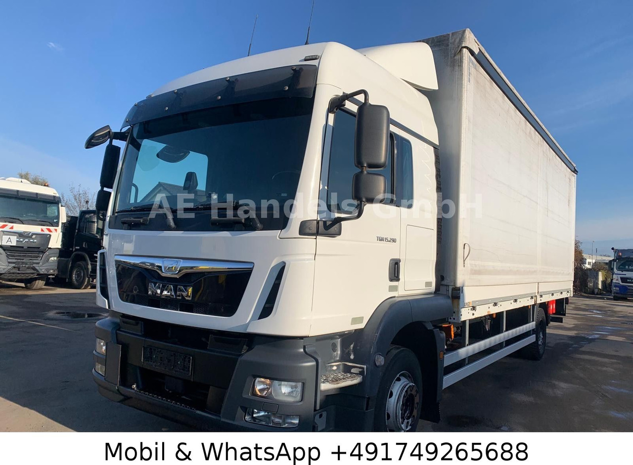 MAN TGM 15.290 LX LL 4x2*LBW/Edscha/Tautliner/2xTank - Curtainsider truck: picture 1 MAN TGM 15.290 LX LL 4x2*LBW/Edscha/Tautliner/2xTank - Curtainsider truck: picture 1