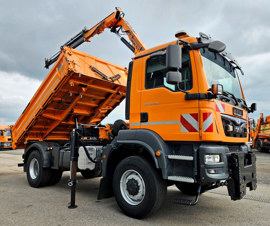 MAN TGM 18.290 4x4 Atlas 75.2 Kran Funk Euro6 - Tipper, Crane truck: picture 1 MAN TGM 18.290 4x4 Atlas 75.2 Kran Funk Euro6 - Tipper, Crane truck: picture 1