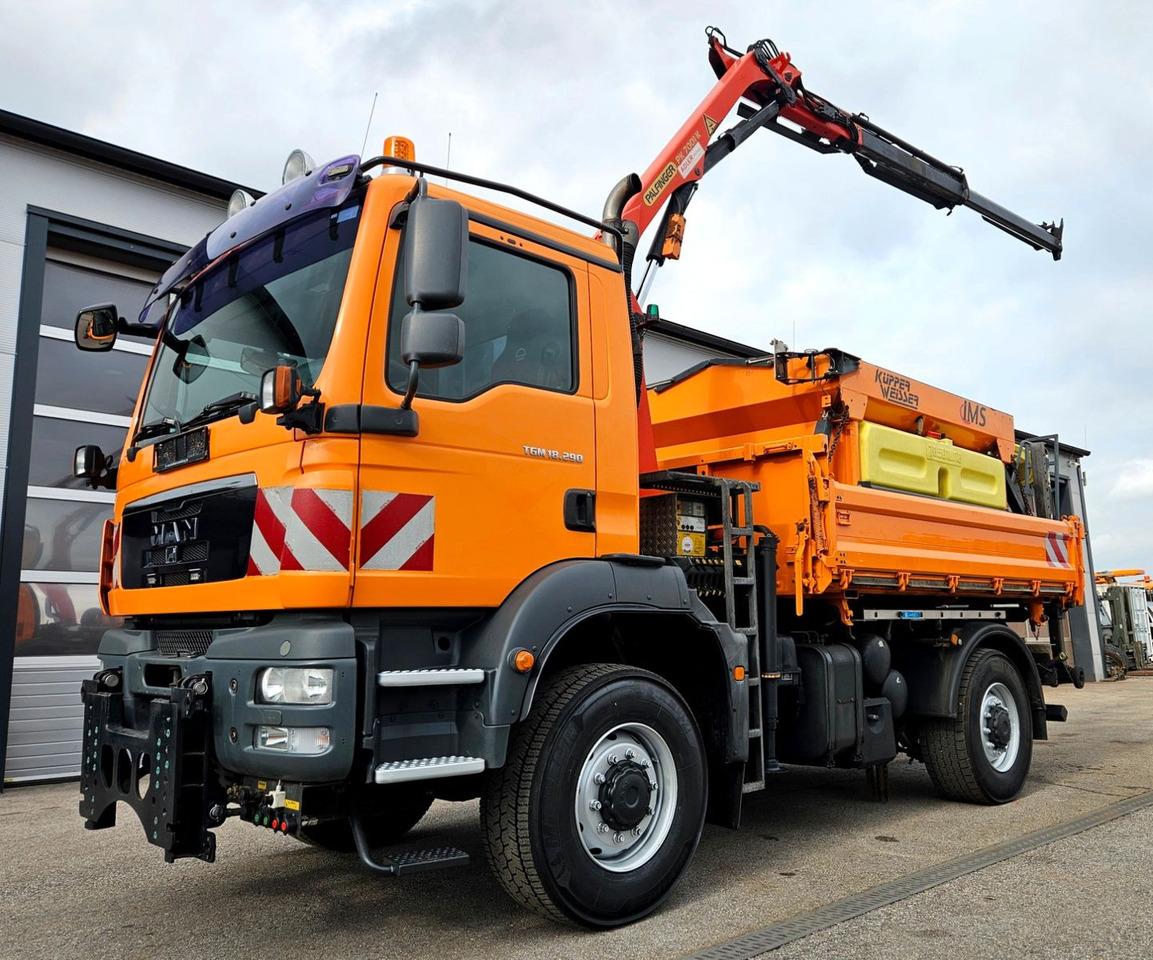 MAN TGM 18.290 4x4 Palfinger PK7001 Kran Funk Euro5 - Tipper, Crane truck: picture 1 MAN TGM 18.290 4x4 Palfinger PK7001 Kran Funk Euro5 - Tipper, Crane truck: picture 1
