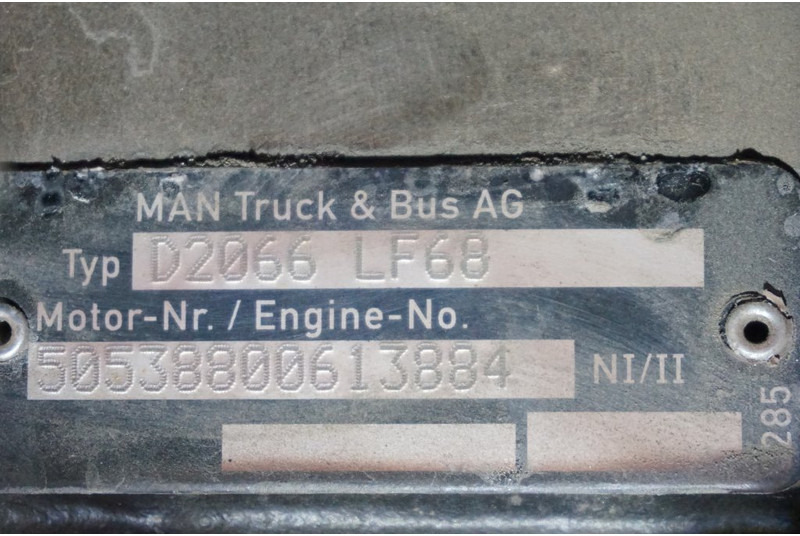 MAN D2066LF68 EURO6 320PS - Engine for Truck: picture 5 MAN D2066LF68 EURO6 320PS - Engine for Truck: picture 5
