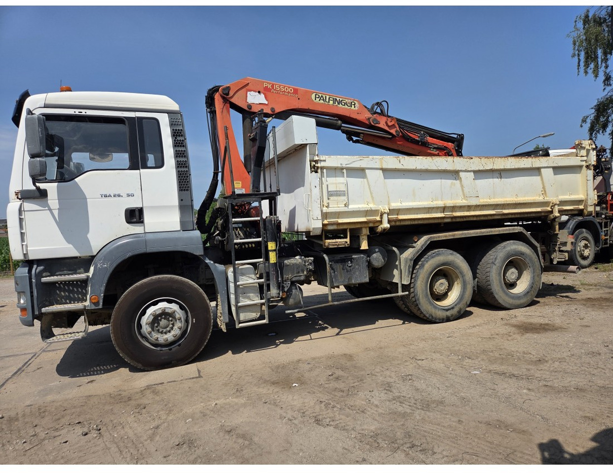 Tipper, Crane truck MAN TGA 26.350 6X4 BORDMATIC TIPPER CRANE PALFINGER PK15500: picture 8