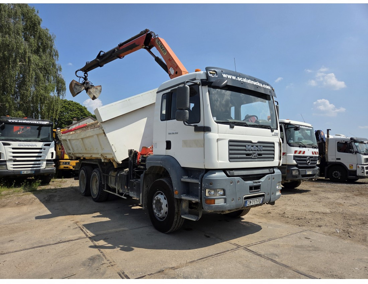 Tipper, Crane truck MAN TGA 26.350 6X4 BORDMATIC TIPPER CRANE PALFINGER PK15500: picture 6