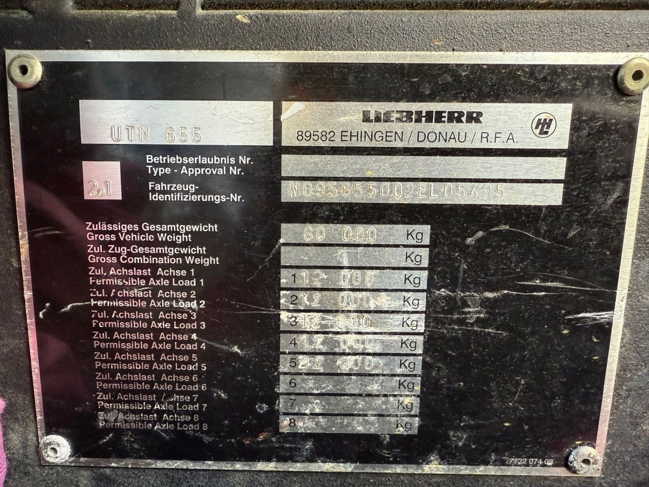 Crane truck Liebherr LTM 1160/2 UTM655 10x6, FLYJIB, SWISS: picture 12 Crane truck Liebherr LTM 1160/2 UTM655 10x6, FLYJIB, SWISS: picture 12