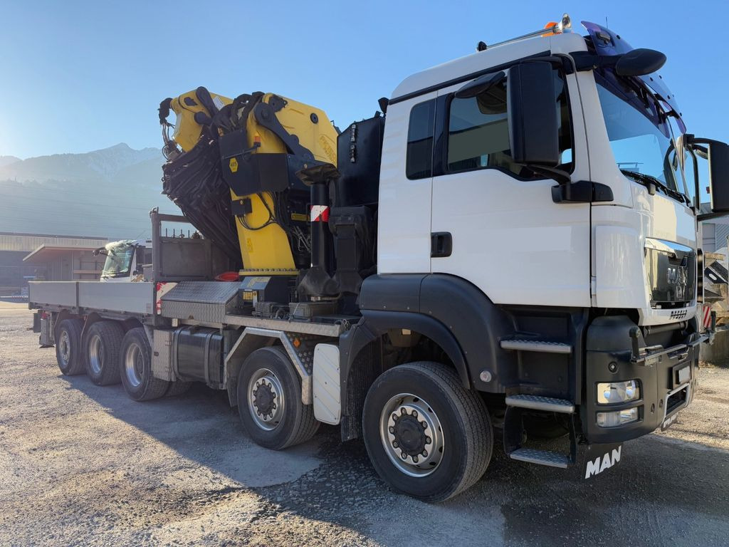 MAN TGS 41.480 10x8,E5,Palfinger 150002,FLYJIB,Winch - Crane truck, Dropside/ Flatbed truck: picture 4 MAN TGS 41.480 10x8,E5,Palfinger 150002,FLYJIB,Winch - Crane truck, Dropside/ Flatbed truck: picture 4