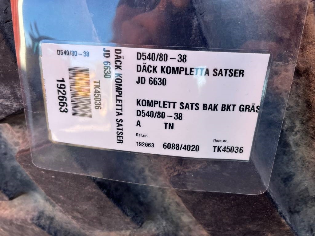BKT 540/80-38 Ridemax till John Deere 6630 - Tire for Agricultural machinery: picture 2 BKT 540/80-38 Ridemax till John Deere 6630 - Tire for Agricultural machinery: picture 2