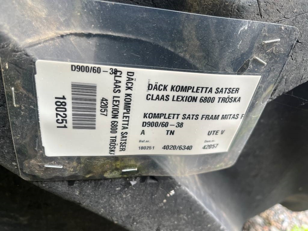 Mitas 900/60R38 Däck till Claas Lexion 6800 - Tire for Agricultural machinery: picture 2 Mitas 900/60R38 Däck till Claas Lexion 6800 - Tire for Agricultural machinery: picture 2