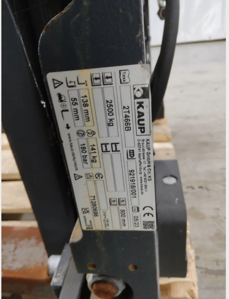 Kaup 2T466B - Attachment for Material handling equipment: picture 4 Kaup 2T466B - Attachment for Material handling equipment: picture 4