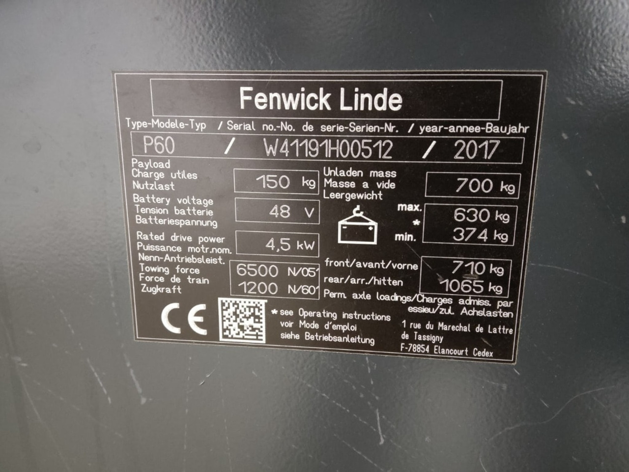 Linde P60 - Tow tractor: picture 5 Linde P60 - Tow tractor: picture 5