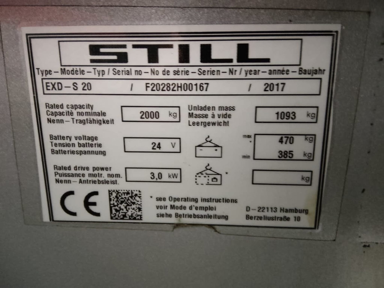 STILL EXD-S20 - Stacker: picture 2 STILL EXD-S20 - Stacker: picture 2