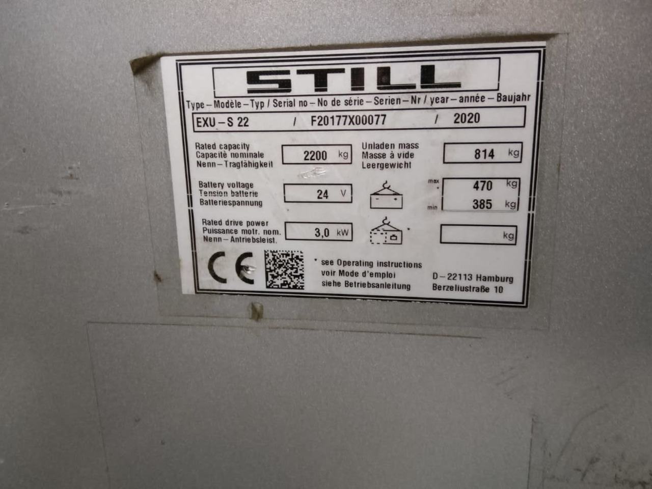 STILL EXU-S22/2000mm - Pallet truck: picture 5 STILL EXU-S22/2000mm - Pallet truck: picture 5