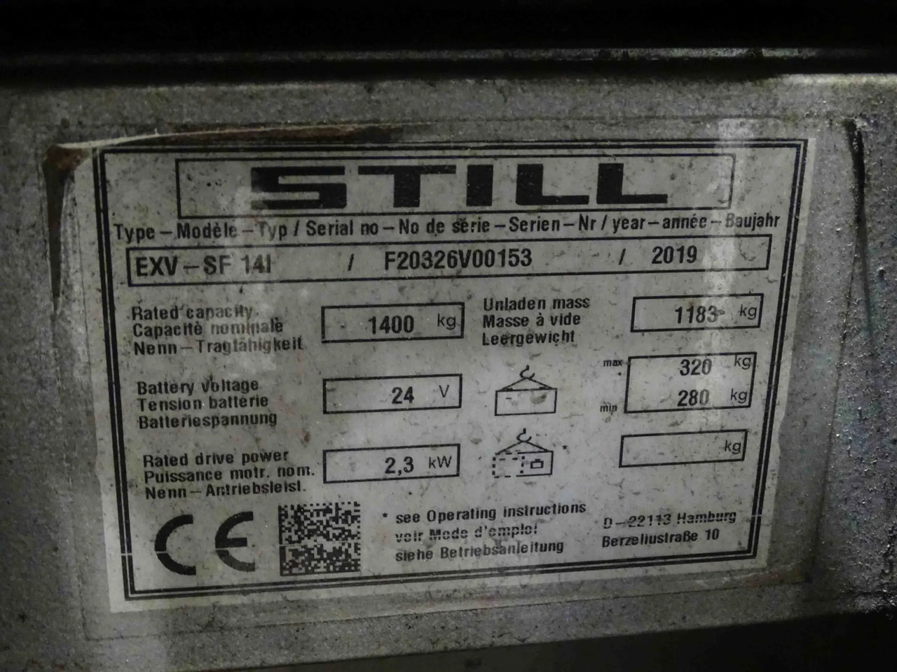 STILL EXV-SF14I - Stacker: picture 2 STILL EXV-SF14I - Stacker: picture 2