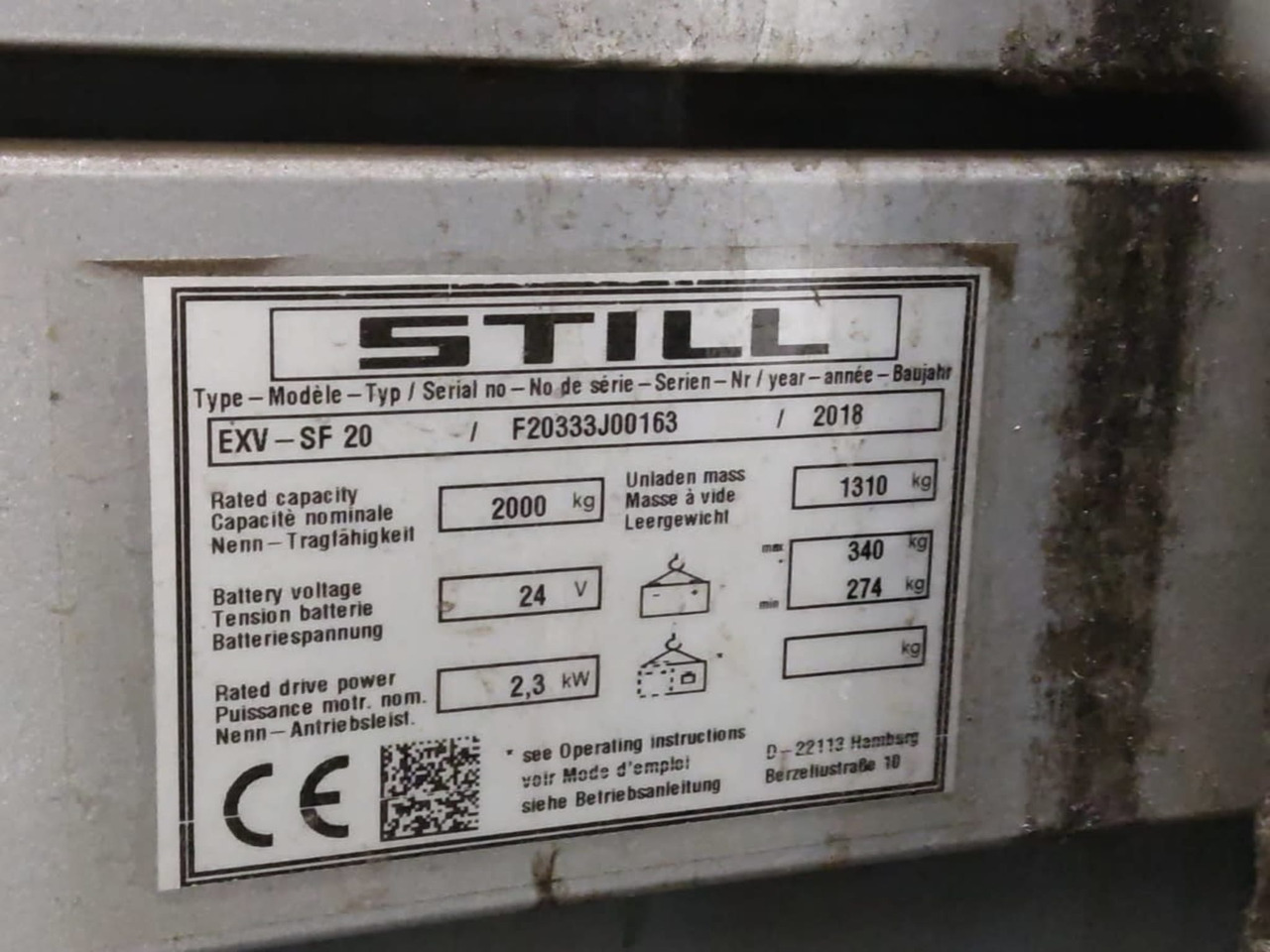 STILL EXV-SF20/LiIon - Stacker: picture 2 STILL EXV-SF20/LiIon - Stacker: picture 2