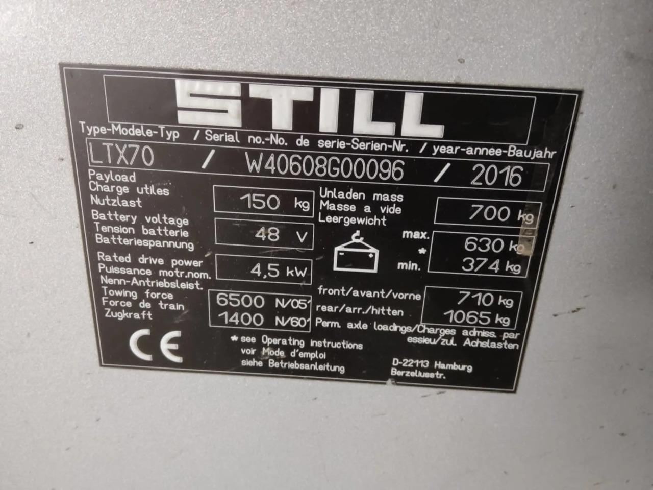 STILL LTX70 - Tow tractor: picture 2 STILL LTX70 - Tow tractor: picture 2